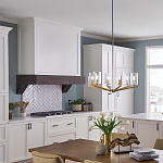 Люстра с 6-ю прозрачными цилиндрическими плафонами Kichler варинант исполнения - 6 | Loft Concept в Тюмени