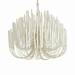 Люстра белая с несколькими ярусами деревянных палочек Bright Wooden Chandelier варинант исполнения - 1 | Loft Concept в Тюмени