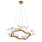 Люстра подвесная с прозрачными стеклянными птичками на ветвях Диаметр 100 см Serip Voa варинант исполнения - 4 | Loft Concept в Тюмени