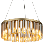Люстра со стеклянными цилиндрическими плафонами Luminous Cylinders Amber Round варинант исполнения - 1 | Loft Concept в Тюмени