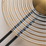 Бра с янтарным стеклянным диском и золотистыми акцентами Savio Glass Disc варинант исполнения - 4 | Loft Concept в Тюмени