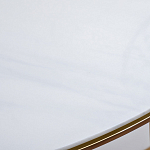 Консоль приставная полукруглая на основании золотого цвета Interior Accent варинант исполнения - 3 | Loft Concept в Тюмени