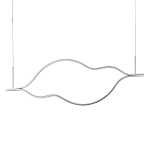 Подвесной светильник волнообразный изогнутый на двух тросах 123 см Spiral Lighting варинант исполнения - 1 | Loft Concept в Тюмени