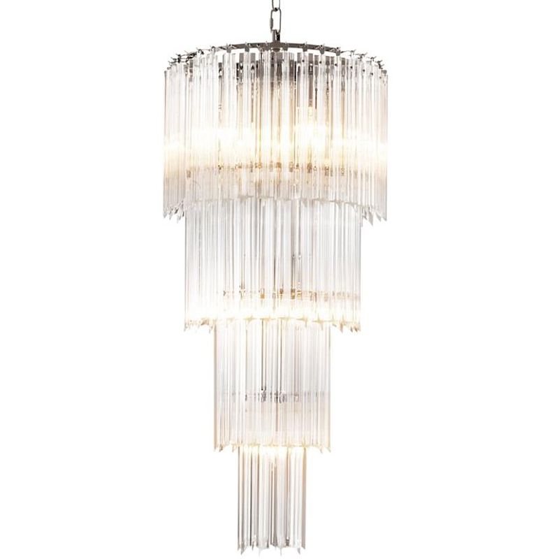 Люстра Chandelier Alpina S Никель Прозрачный (Transparent) Люстра Chandelier Alpina S Никель Прозрачный (Transparent) в Тюмени | Loft Concept
