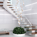 Большая каскадная люстра с хрустальными подвесками Esme Drops Crystal Brass Cascade Chandelier 25 варинант исполнения - 2 | Loft Concept в Тюмени