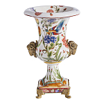 Ваза из фарфора с бронзовыми Овнами Bronze Aries варинант исполнения - 2 | Loft Concept в Тюмени