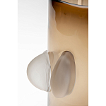 Ваза коричневая Forma Mare со стеклянными вставками варинант исполнения - 3 | Loft Concept в Тюмени