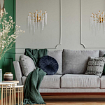 Бра золотого цвета с ветвями и хрустальными подвесками FAIRYTREE Light варинант исполнения - 8 | Loft Concept в Тюмени