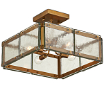 Потолочный светильник квадратный из толстого литого стекла Cast Glass варинант исполнения - 4 | Loft Concept в Тюмени