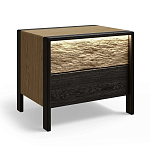 Тумба 2 ящика с подсветкой на рельефном фасаде Warm Industrial варинант исполнения - 3 | Loft Concept в Тюмени