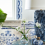 Обои ручная роспись Porto by Alessandra Branca Original colourway on dyed paper варинант исполнения - 3 | Loft Concept в Тюмени