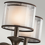 Люстра с белыми тканевыми абажурами в прозрачных стеклянных цилиндрах Kichler варинант исполнения - 21 | Loft Concept в Тюмени