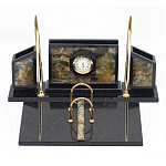 Настольный письменный набор из камня офиокальцит и змеевик Successful Leader варинант исполнения - 1 | Loft Concept в Тюмени