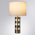 Настольная лампа с цилиндрическим основанием и белым абажуром Crystal Harmony  варинант исполнения - 1 | Loft Concept в Тюмени