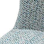 Дизайнерское мягкое кресло без подлокотников в голубой пестрой обивке Roux Armchair варинант исполнения - 6 | Loft Concept в Тюмени