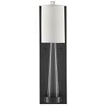 Бра на прозрачном штативе с тканевым абажуром в форме цилиндра Conciseness варинант исполнения - 4 | Loft Concept в Тюмени