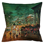 Подушка декоративная Париж ночной Impressionism in Art варинант исполнения - 1 | Loft Concept в Тюмени
