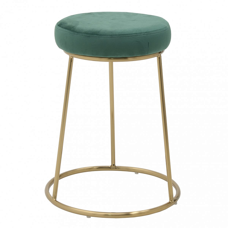 Барный стул Green Button Зеленый Золотой Барный стул Green Button Зеленый Золотой в Тюмени | Loft Concept