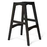 Барный стул со спинкой и подлокотниками на 4-х деревянных ножках Douglas Rhombus Бирюзовый Велюр варинант исполнения - 3 | Loft Concept в Тюмени