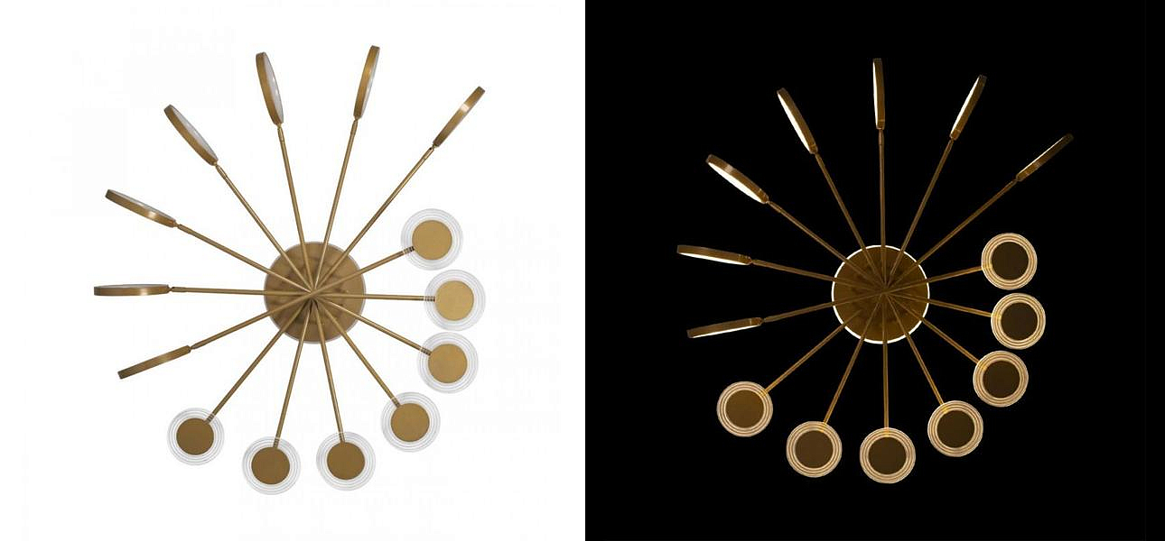 Люстра светодиодная BENDIK LIGHTING Gold 14 плафонов - Loft-Concept в Тюмени