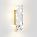 Бра с цилиндрическим белым бетонным плафоном Terrazzo Light варинант исполнения - 1 | Loft Concept в Тюмени