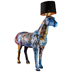 Большой Торшер Лошадь с ручной авторской росписью Feral Stallion варинант исполнения - 2 | Loft Concept в Тюмени