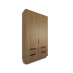 Шкаф двустворчатый с орнаментом Brian