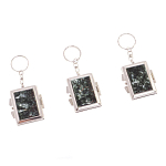 Зеркало брелок складное двухстороннее из натурального камня Серафинит Stone Mirrors варинант исполнения - 4 | Loft Concept в Тюмени