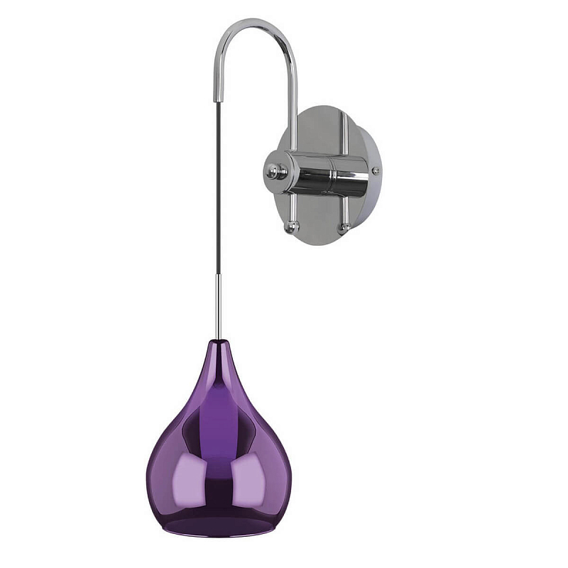 Бра Candiano Purple Sconces Фиолетовый Хром Бра Candiano Purple Sconces Фиолетовый Хром в Тюмени | Loft Concept