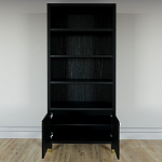 Книжный Стеллаж Elsa Dreams Black с задней стенкой варинант исполнения - 4 | Loft Concept в Тюмени