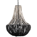 Люстра каплевидной формы украшенная круглыми бусинами Gradient Chandelier Black White варинант исполнения - 2 | Loft Concept в Тюмени