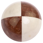 Шар декоративный из натуральных камней Лемезит и Мрамор Белый Natural Stone Spheres варинант исполнения - 3 | Loft Concept в Тюмени