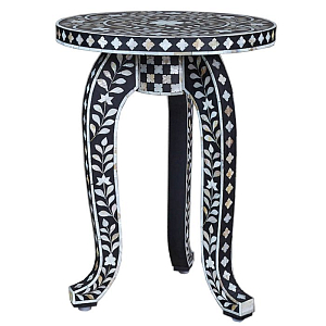 Приставной столик Inlaid Bone Flowers