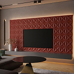 Гипсовая 3D панель с принтографией PM-11 варинант исполнения - 1 | Loft Concept в Тюмени