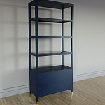 Стеллаж со стеклянными полками Elsa Dreams Blue варинант исполнения - 7 | Loft Concept в Тюмени