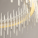 Люстра круглая с прозрачными стеклянными трубками 51 см Nembus варинант исполнения - 8 | Loft Concept в Тюмени