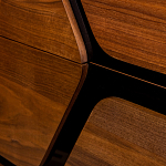 Высокий комод с узором из шпона на фасаде Sahara варинант исполнения - 5 | Loft Concept в Тюмени