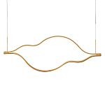Подвесной светильник волнообразный изогнутый на двух тросах 103 см Spiral Lighting варинант исполнения - 1 | Loft Concept в Тюмени