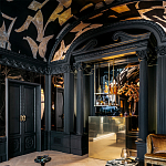 Обои ручная роспись в стиле Арт-деко Symphony Original colourway on Flint silk dupion варинант исполнения - 4 | Loft Concept в Тюмени