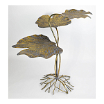 Столик приставной с тремя столешницами Тропические листья Tropical Forest gold варинант исполнения - 3 | Loft Concept в Тюмени