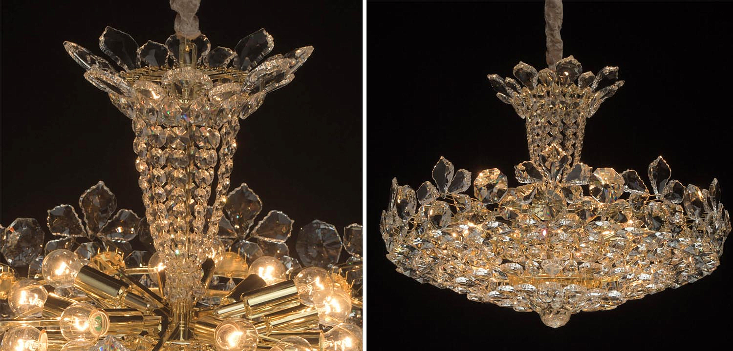 Люстра Griselda Crystal Chandelier gold Люстра Griselda Crystal Chandelier gold - Loft-Concept в Тюмени