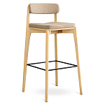 Барный стул из массива ясеня Elegant Ash Shape варинант исполнения - 3 | Loft Concept в Тюмени