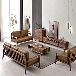 Тумба под телевизориз массива дерева TV Stand made of Walnut Wood варинант исполнения - 4 | Loft Concept в Тюмени