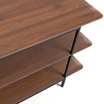 ТВ-тумба с полками из массива ореха Derick Wooden TV Stand варинант исполнения - 3 | Loft Concept в Тюмени