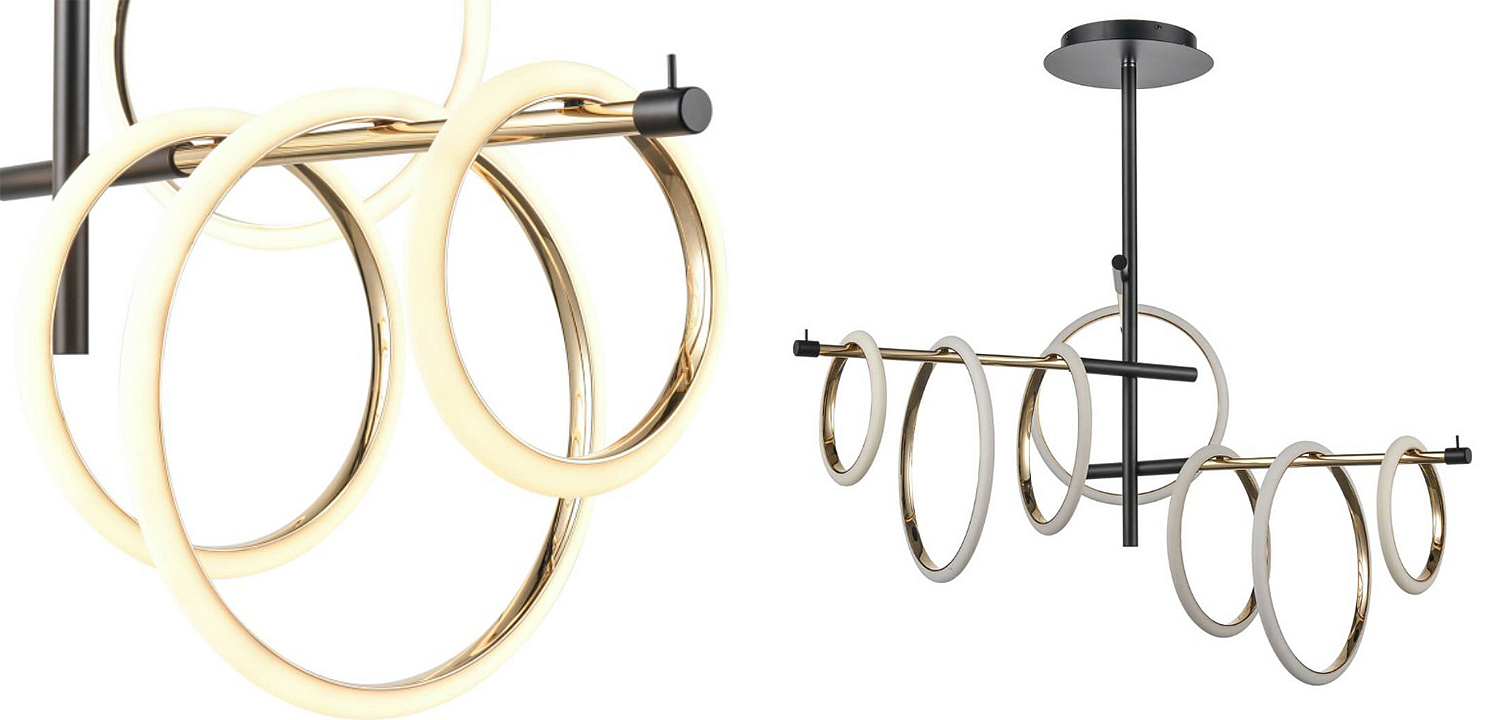 Люстра Jessenia Rings Chandelier 7 Люстра Jessenia Rings Chandelier 7 - Loft-Concept в Тюмени