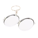 Зеркало брелок карманное двухстороннее из натурального камня Оникс Silver Stone Mirrors варинант исполнения - 3 | Loft Concept в Тюмени