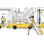 Megan Hess. New york: through a fashion eye варинант исполнения - 2 | Loft Concept в Тюмени