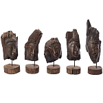 Декоративная статуэтка из дерева Будда Buddha Wooden Statuette варинант исполнения - 6 | Loft Concept в Тюмени