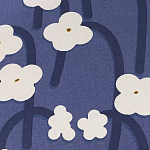 Подушка декоративная синяя с цветочным принтом Blossom Essence Emily варинант исполнения - 3 | Loft Concept в Тюмени