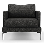 Мебельная ткань Шенилл темно-серый цвет 138 см T4-40 варинант исполнения - 6 | Loft Concept в Тюмени